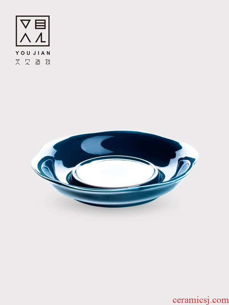 Dehua ceramic kung fu tea accessories retail do make a pot of tea pot a pot of mini storage tray of contracted