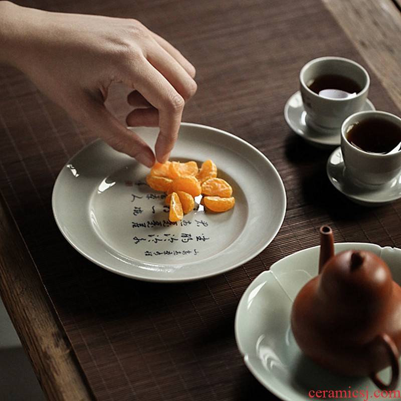 Jingdezhen manual on ash plant ash glaze poetry pot bearing archaize pot dry terms Taiwan kungfu tea set accessories