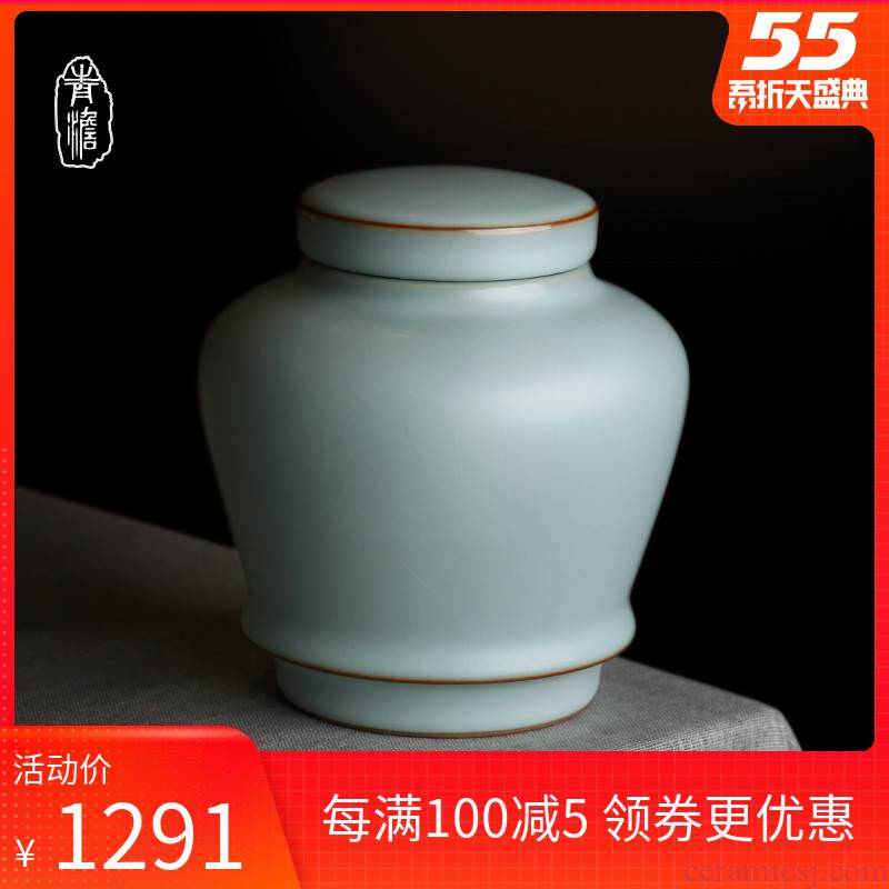 Your up with jingdezhen ceramic seal by hand to restore ancient ways moisture stored tea caddy fixings seal pot household gift boxes