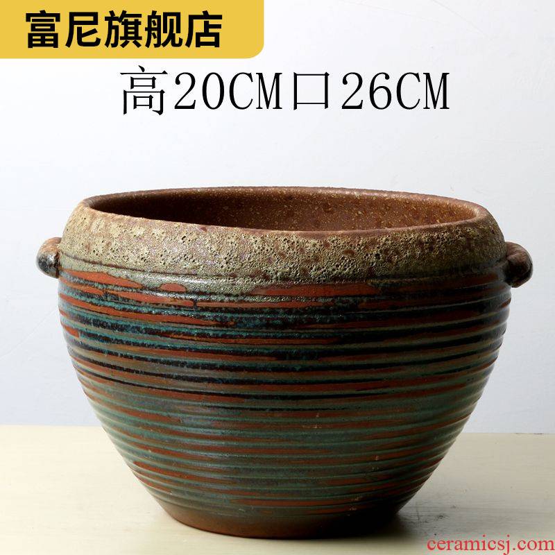 Rich, violet arenaceous biscuit firing large diameter is coarse special offers more than other meat meat meat ceramic clearance large breathable flowerpot