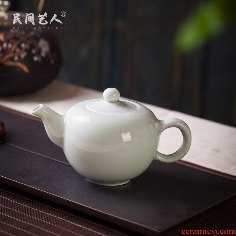 Celadon jingdezhen ceramic teapot kunfu tea single pot small household filter tea tea tea tea