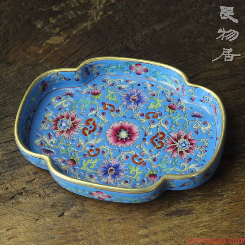 Offered home - cooked ju long up controller colored enamel haitang washed jingdezhen famille rose porcelain tea furnishing articles by hand