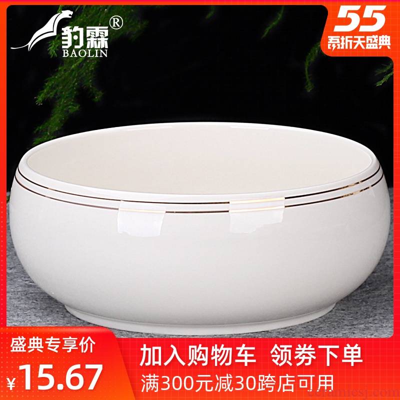 Kung fu tea tea to wash large writing brush washer water jar ceramics fittings tea taking with zero appliance household washing bowl flowerpot