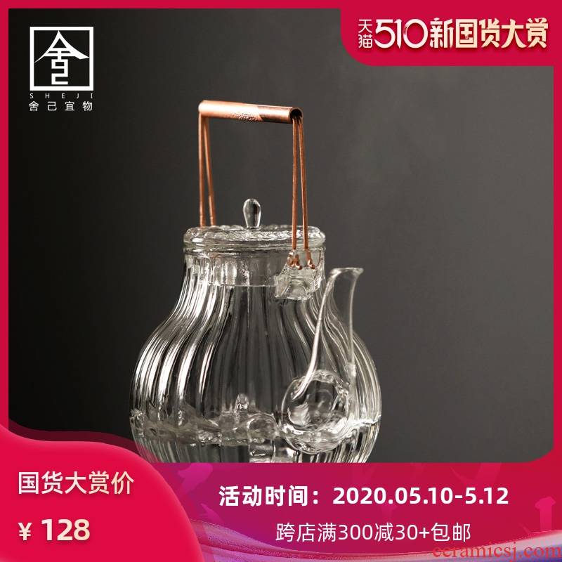 The Heat - resistant glass tea pot boiling tea stove glass tea pot of household electricity TaoLu teapot suit to boil tea