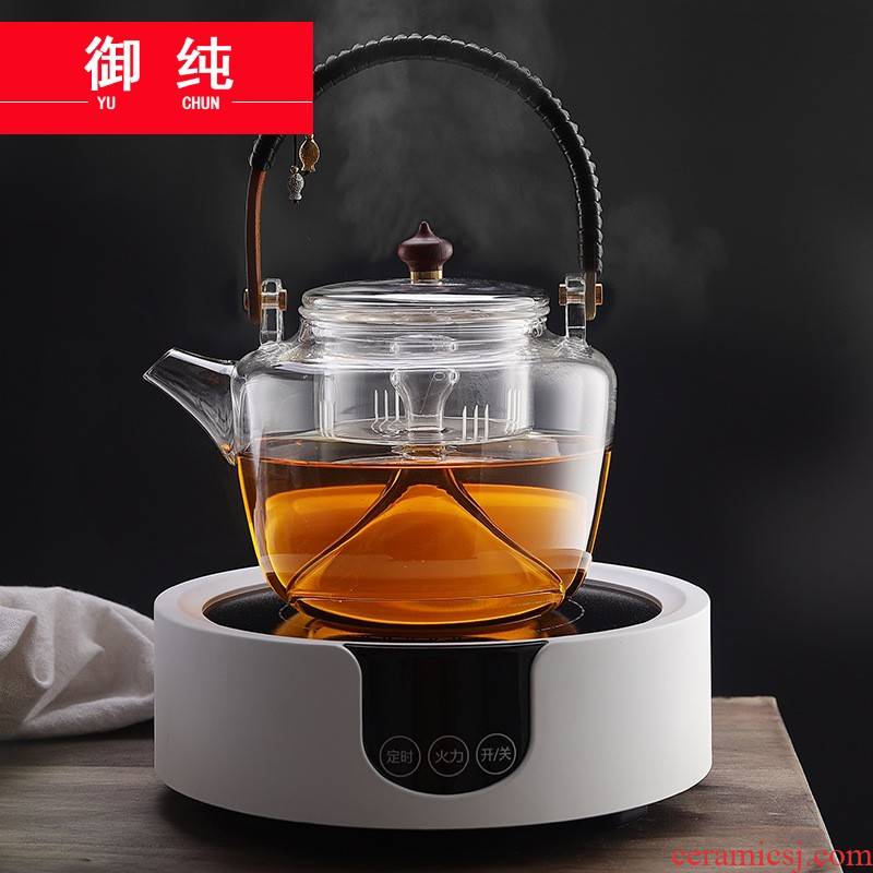 Royal boiling tea is pure glass teapot steam steaming tea sets electric TaoLu automatic Japanese household cooking furnace
