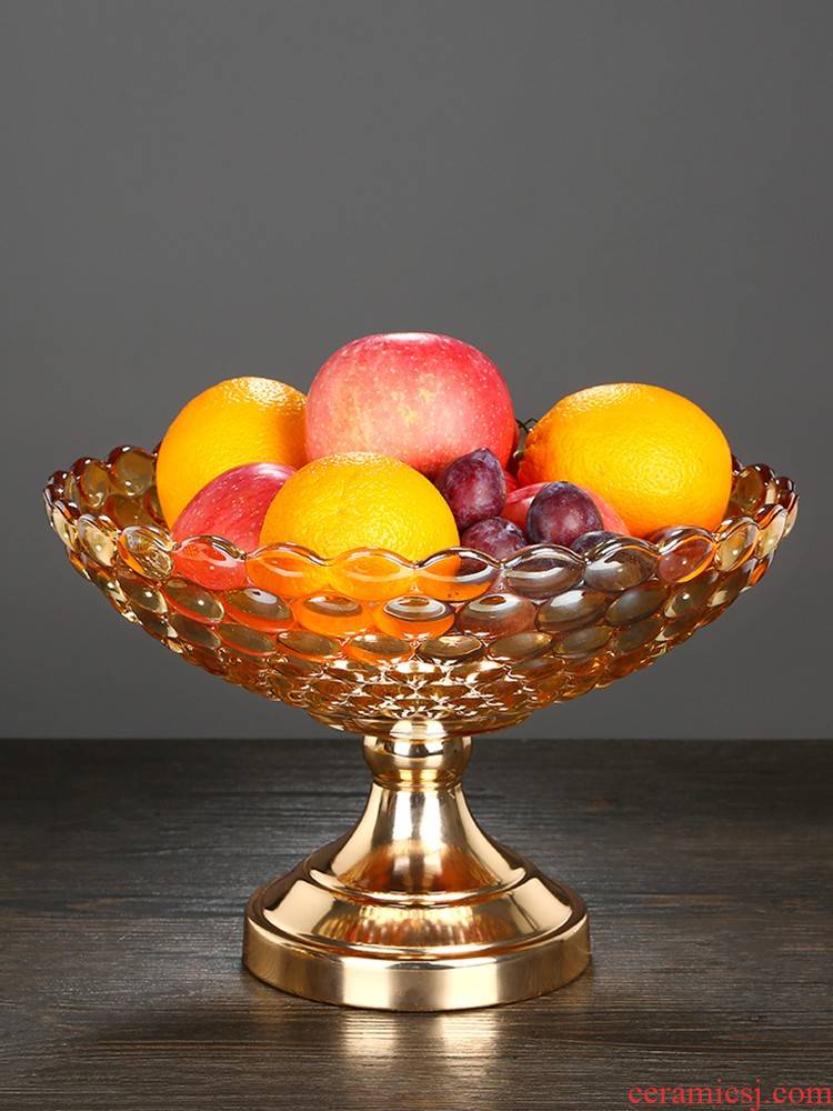 Delicate and practical plate put household items snack plate of European furnishing articles set up creative fruit tray table decoration