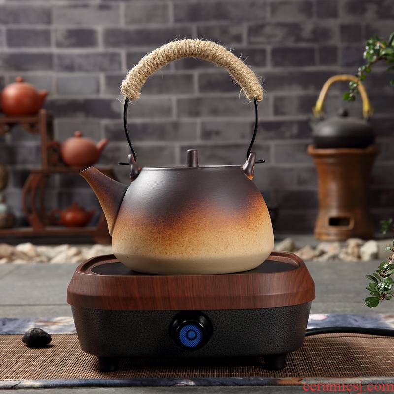 Kung fu tea kettle boil tea exchanger with the ceramics with coarse ceramic company - thermal TaoLu is suing the fire gas single ceramic POTS