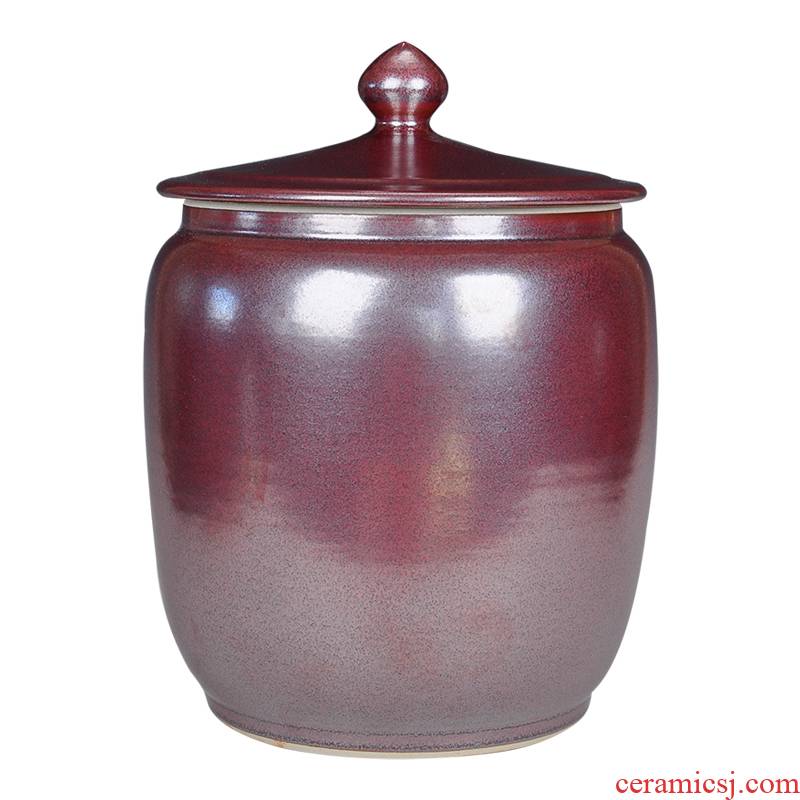 Put the tea POTS of jingdezhen ceramic tea pot large capacity sealed as cans moistureproof pu - erh tea storage boxes