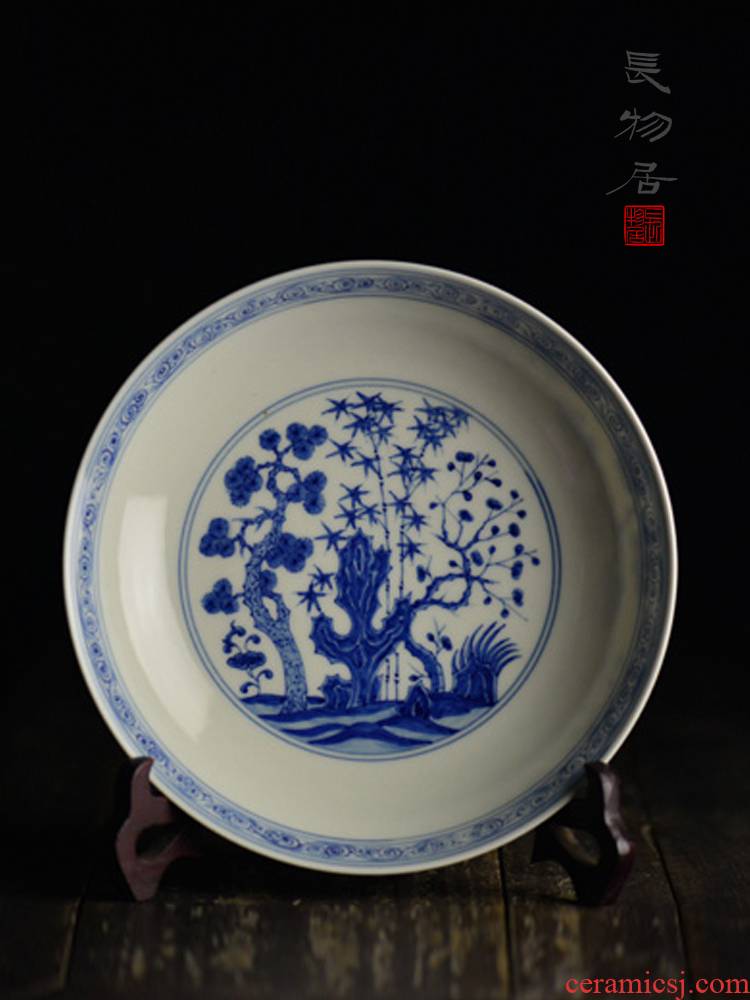Offered home - cooked poetic age of imitation chenghua hand - made porcelain plate in jingdezhen compote pot bearing archaize ceramic plate