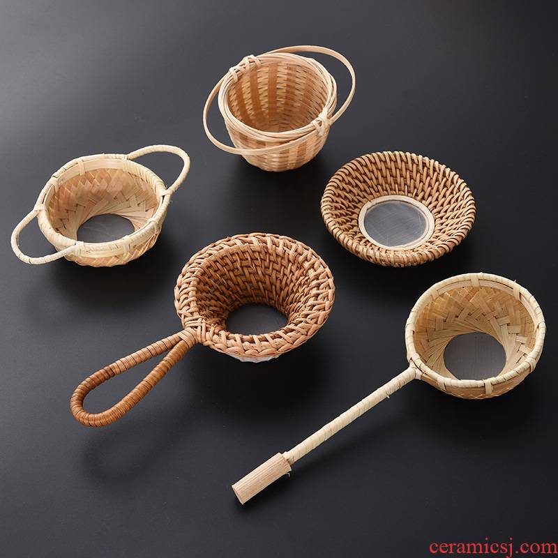 Tao blessing the cane top service up bamboo has) creative move good tea strainer filter tea tea tea accessories