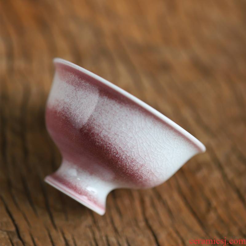 Jingdezhen creek red variable glaze fullness slicing can raise hand best tea cup large cups