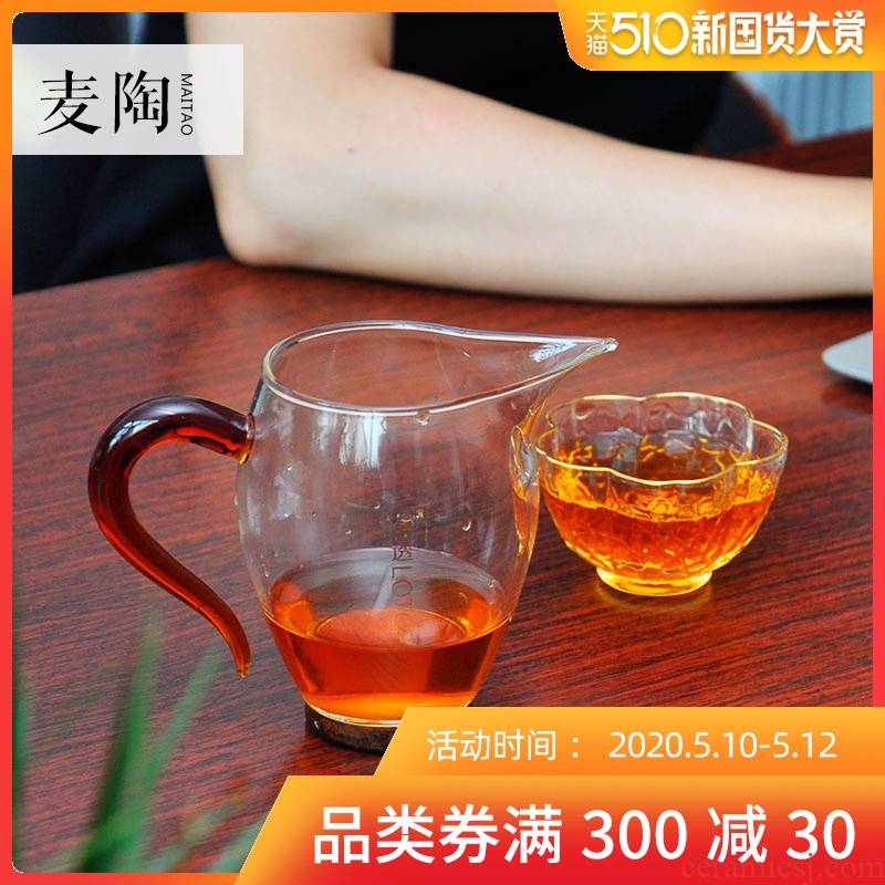 Hammer MaiTao mu wen just a cup of tea sea heat - resistant glass tea points tea, kungfu tea set the teapot teacup
