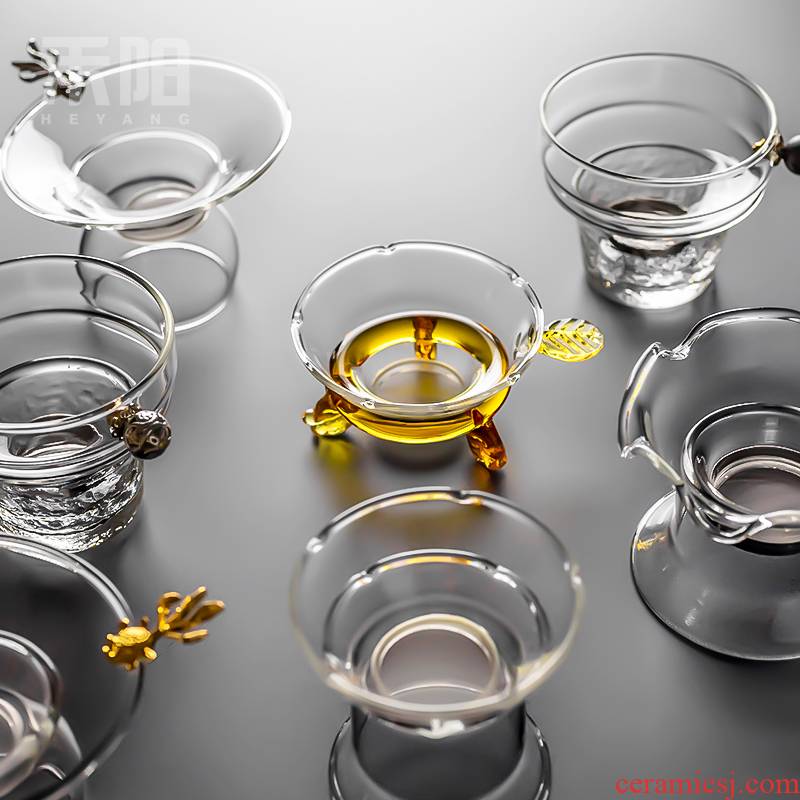 Send Yang glass) filter net is creative tea tea is tea tea accessories tea filter is good
