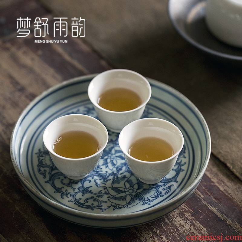 Dream ShuYu rhyme kung fu tea set ceramic tea cup single sample tea cup Japanese restoring ancient ways is a small tea cup only