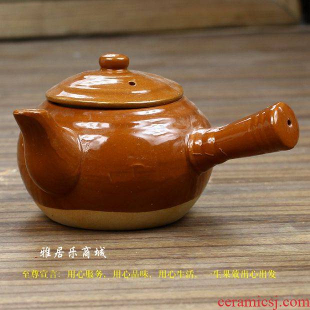 Horizontal sand boil ceramic jade book heat coarse sand kettle pick Diao red mud violet arenaceous kettle Japanese glass teapot tea sets