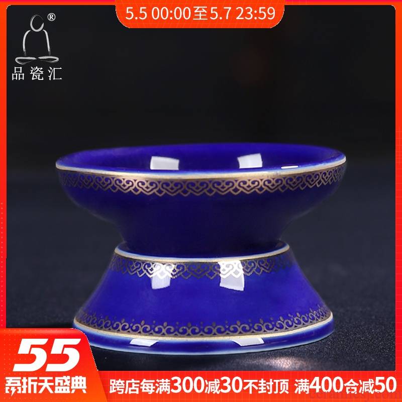 China hui ji blue glaze tea strainer tea filter kung fu tea set ceramic tea tea taking group spare parts)