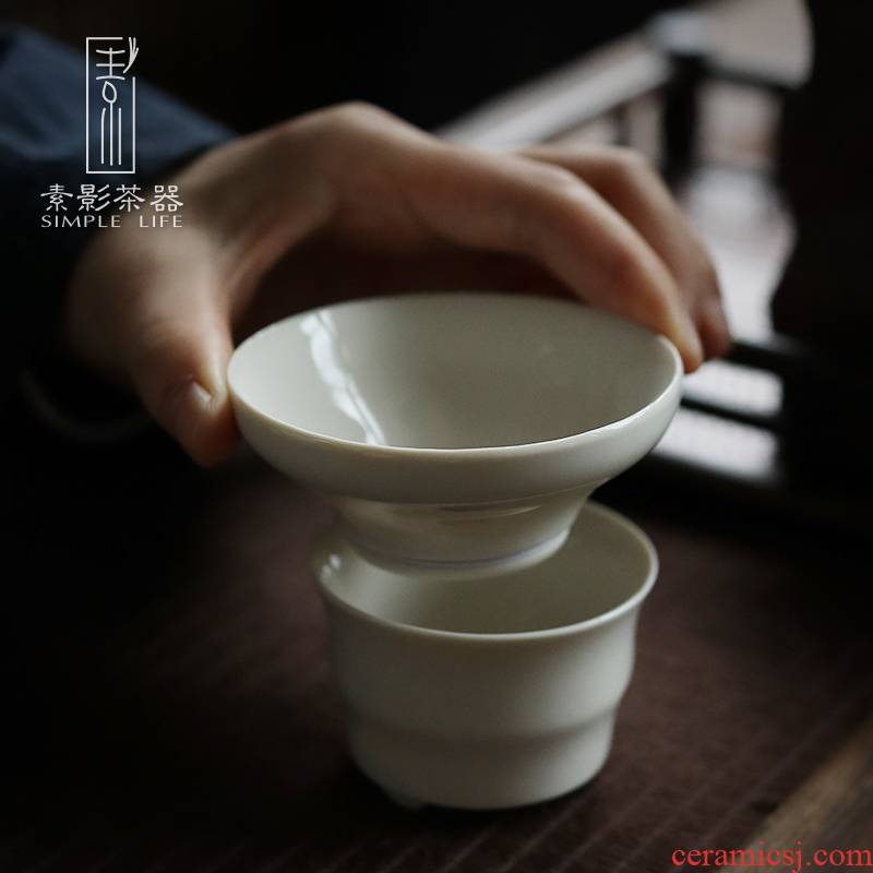 Plain shade plant ash) retro kung fu tea tea set of the filter ceramic tap tea accessories tea filter