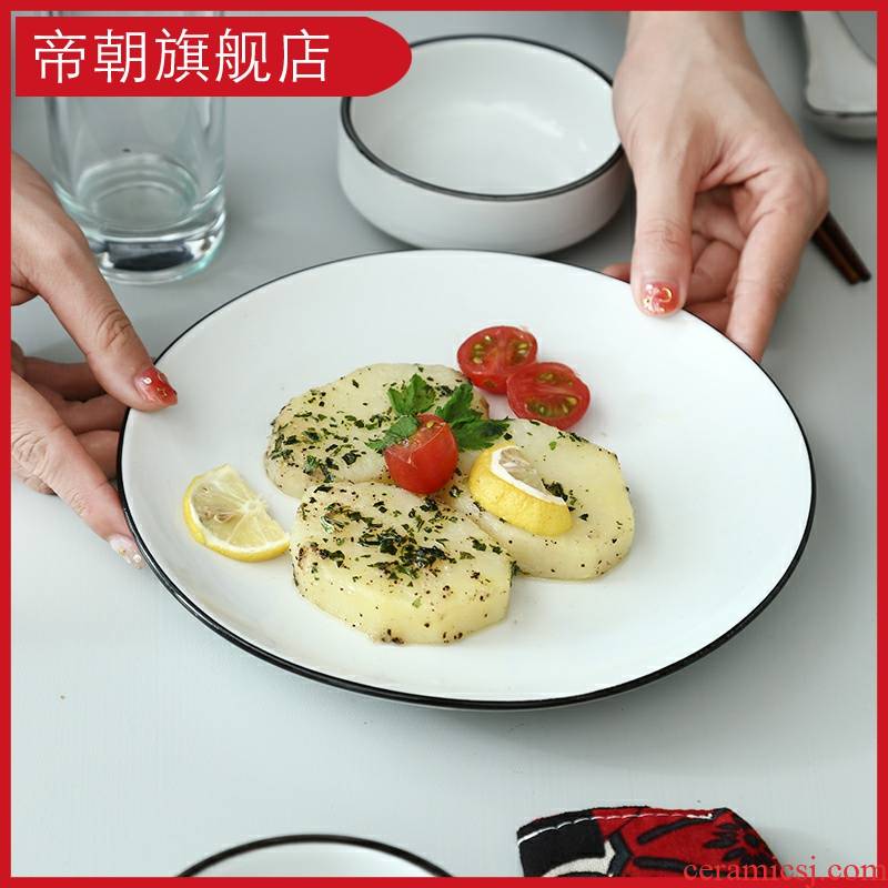 Emperor the dishes tableware household contracted boreal Europe style ceramic tableware Japanese creative ceramic plate