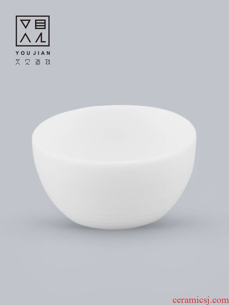 Hand sample tea cup and creation of kung fu tea tea cup ceramic bowl, a master CPU use white porcelain cups