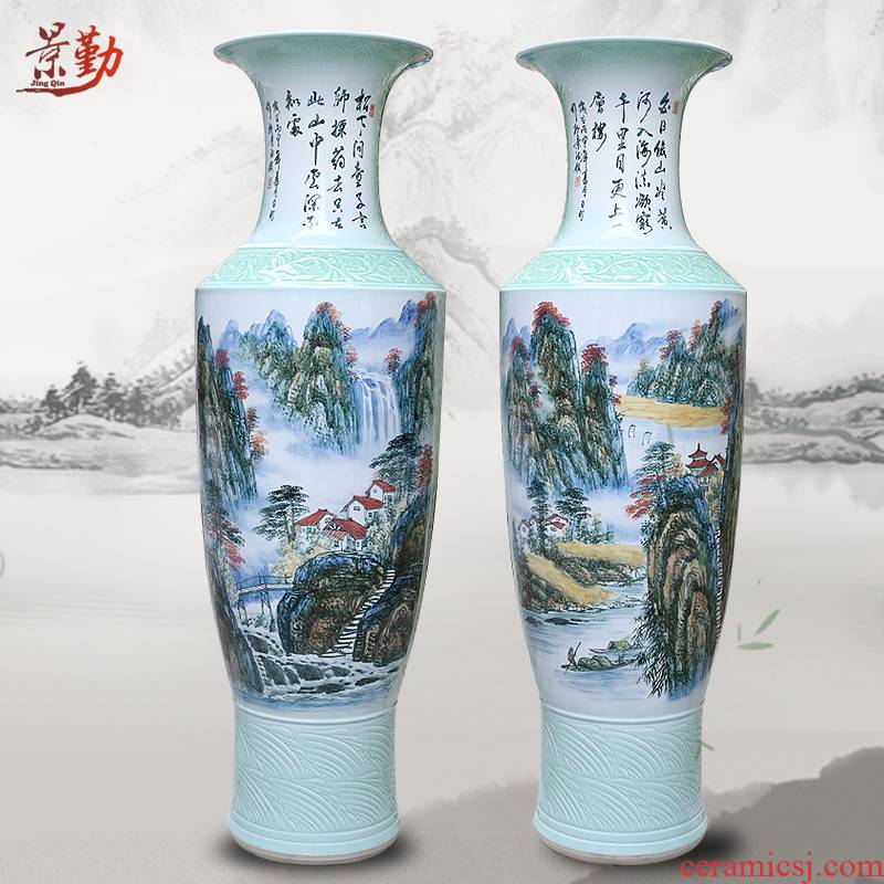 Jingdezhen ceramic large vases, all hand hand picked hotels sitting room adornment