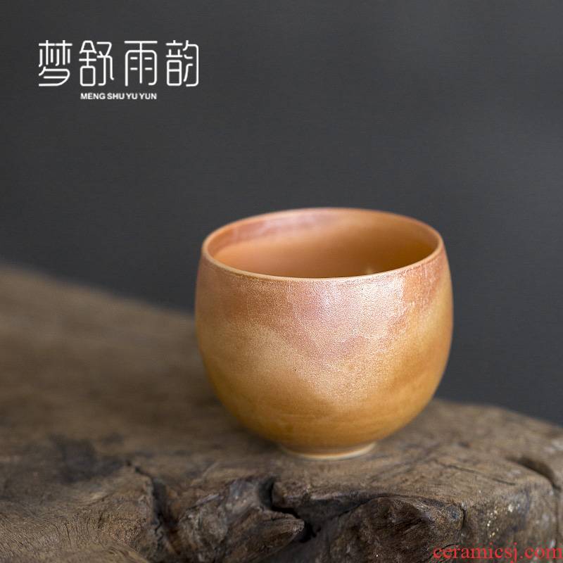 Dream ShuYu rhyme pure manual hand embryo firewood coarse after getting personal single glass ceramic cups tea masters cup