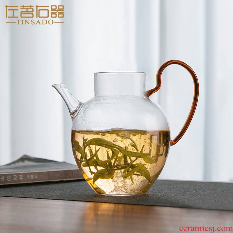 ZuoMing right device) a whole glass fair keller kung fu tea set the teapot in tea single take tea, upset