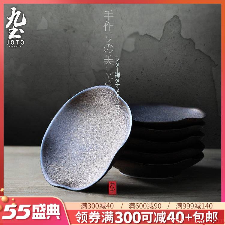 About Nine soil archaize kung fu tea set manually jingdezhen ceramic saucer move cup mat Japanese sample tea cup doesn water