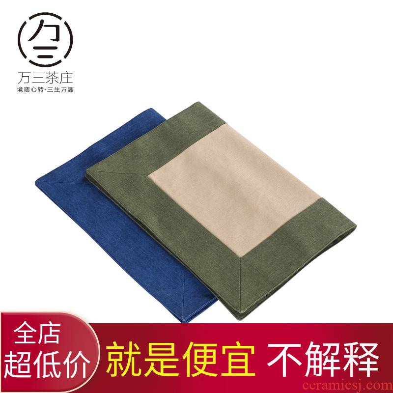 Three thousand tea tea table dry tea shade manual cloth cotton and linen tablecloth of type of flag mat tea accessories