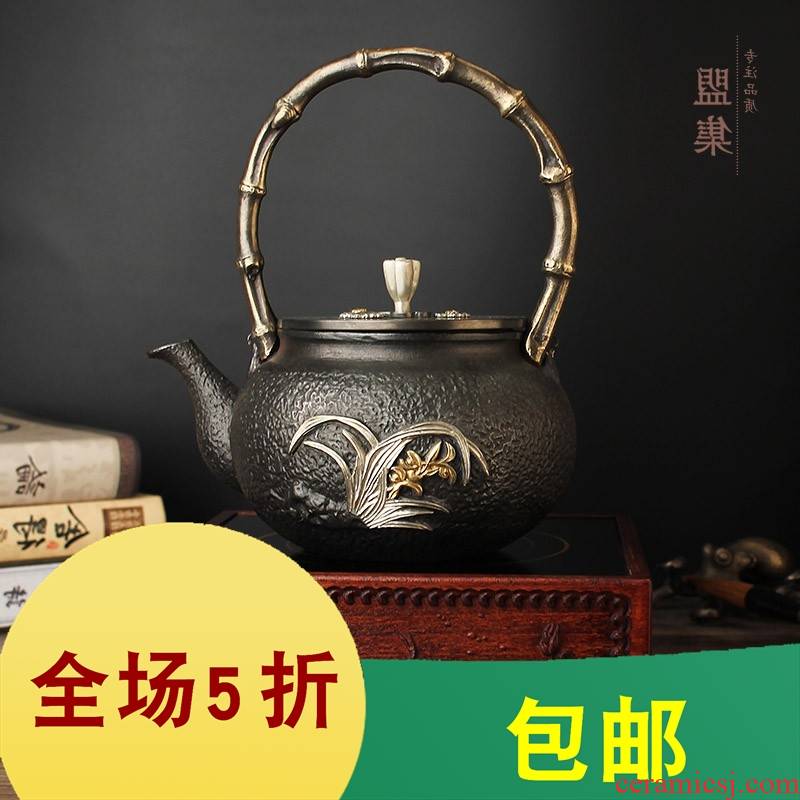 Garden of 2019 substitutes the union (au) of the next set of cast iron pot brother iron pot pot electricity TaoLu tea teapot cast iron pot boil tea, four