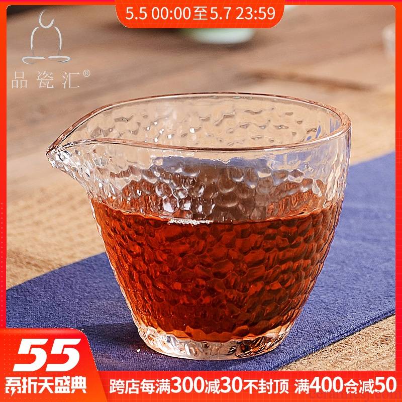 Goods fair heat - resistant porcelain remit crystal glass cup hammer eye grain tea sea points tea cup kung fu tea tea accessories