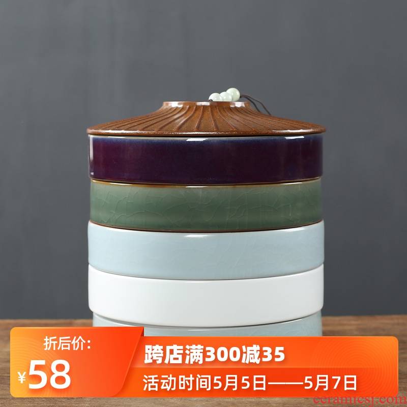 Your up pu 'er tea as cans ceramic tea cake multilayer frame seal up POTS of tea cake boxes can be a fold of storage tank