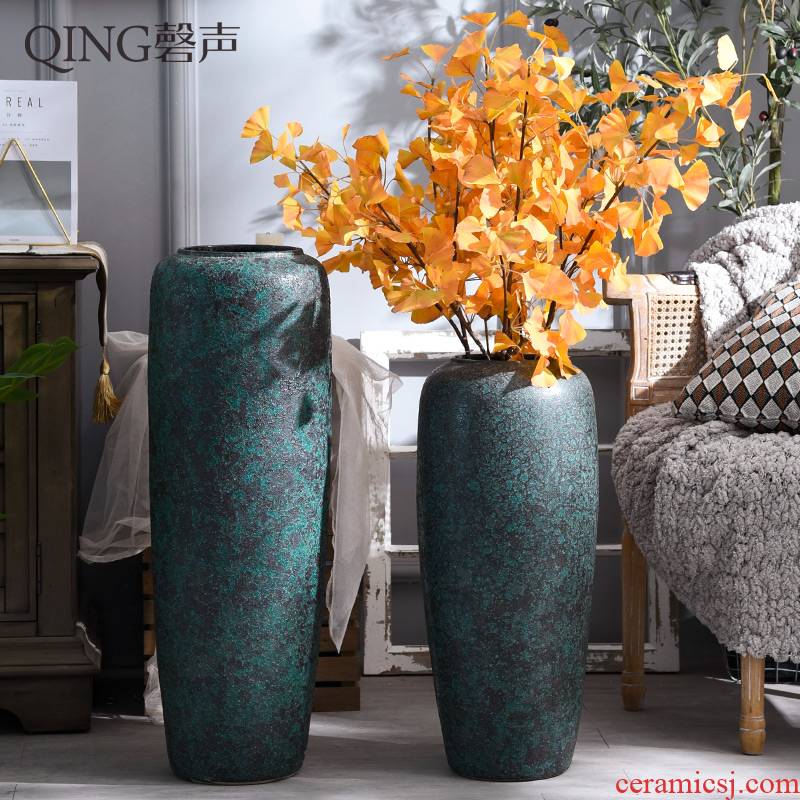 Large vases, dried flower decorations ceramics jingdezhen modern style furnishing articles sitting room ground flower arranging flower decoration