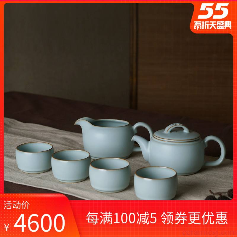 Hand your up the was suit household gift boxes jingdezhen ceramic gifts Chinese archaize of contracted celadon porcelain