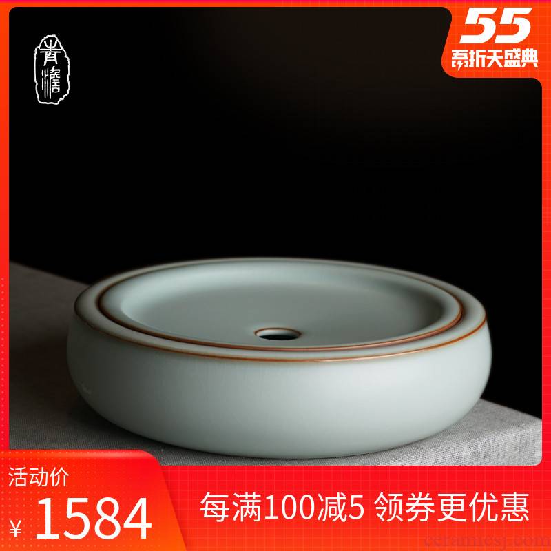 Your up dry terms Taiwan tea tray was jingdezhen ceramic checking pot bearing household small tea tea tea accessories bearing celadon