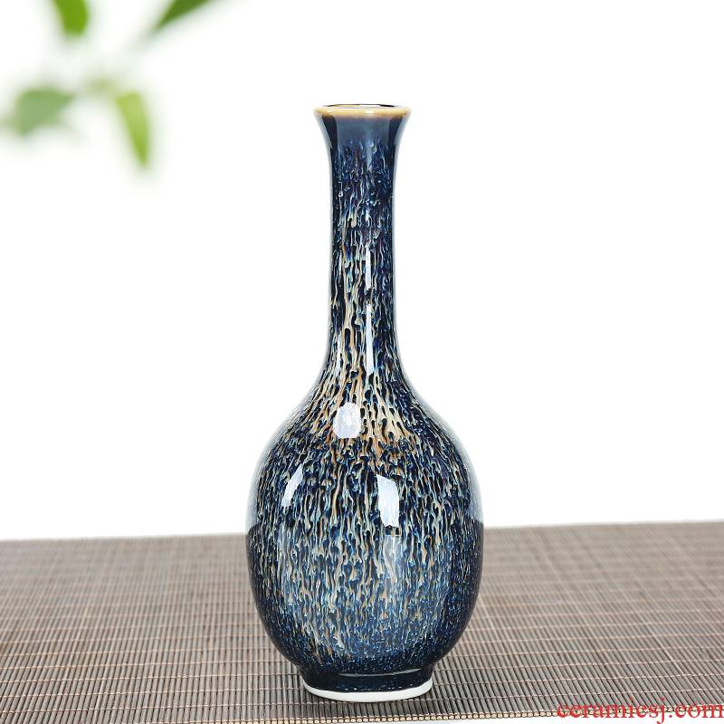 Ceramic floret bottle ano place to live in the sitting room adornment dried flower flower flower red glaze
