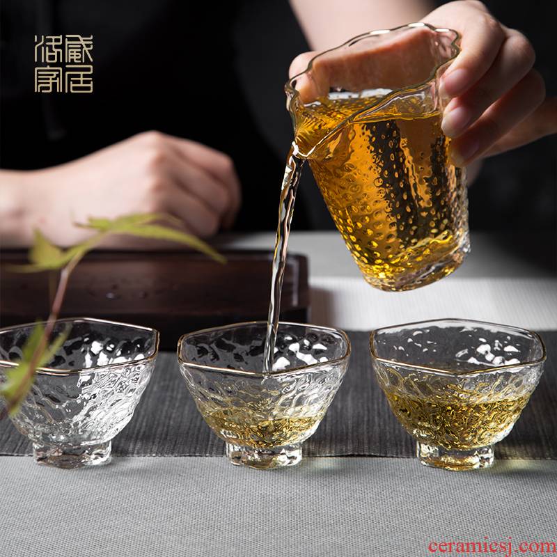 The High borosilicate glass cup, master cup sample tea cup cold how in jingdezhen domestic heat - resistant kung fu tea cup