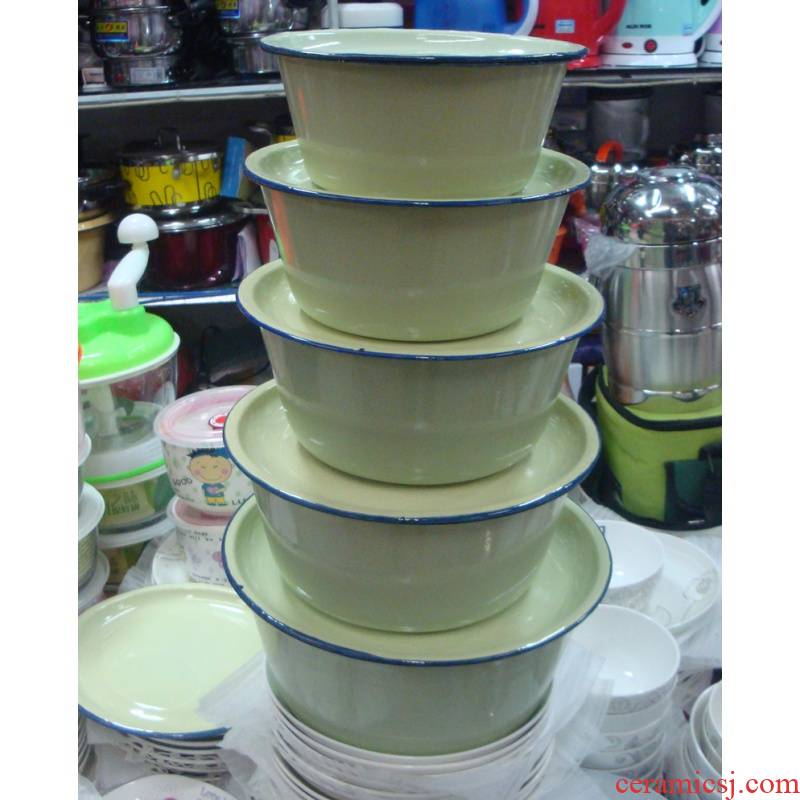 14 to 24 cm with cover enamel pot enamel enamel bowl soup basin enamel pot enamel disc