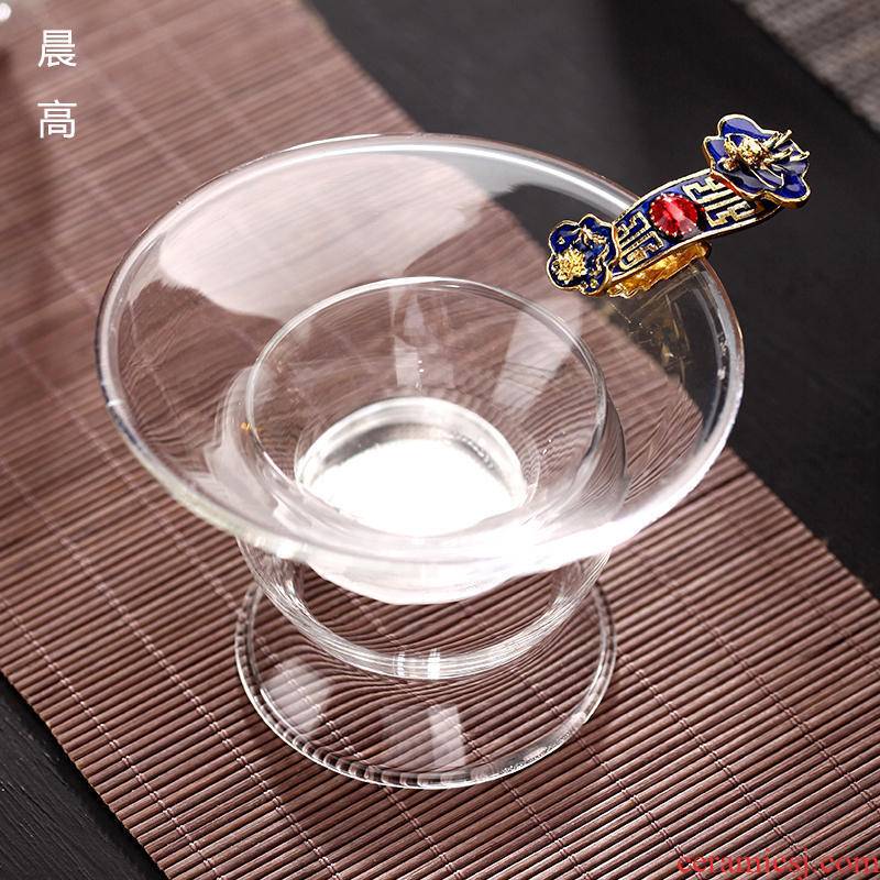 Morning high heat - resistant creative glass) filter kung fu tea tea accessories tea strainer every tea filter is good