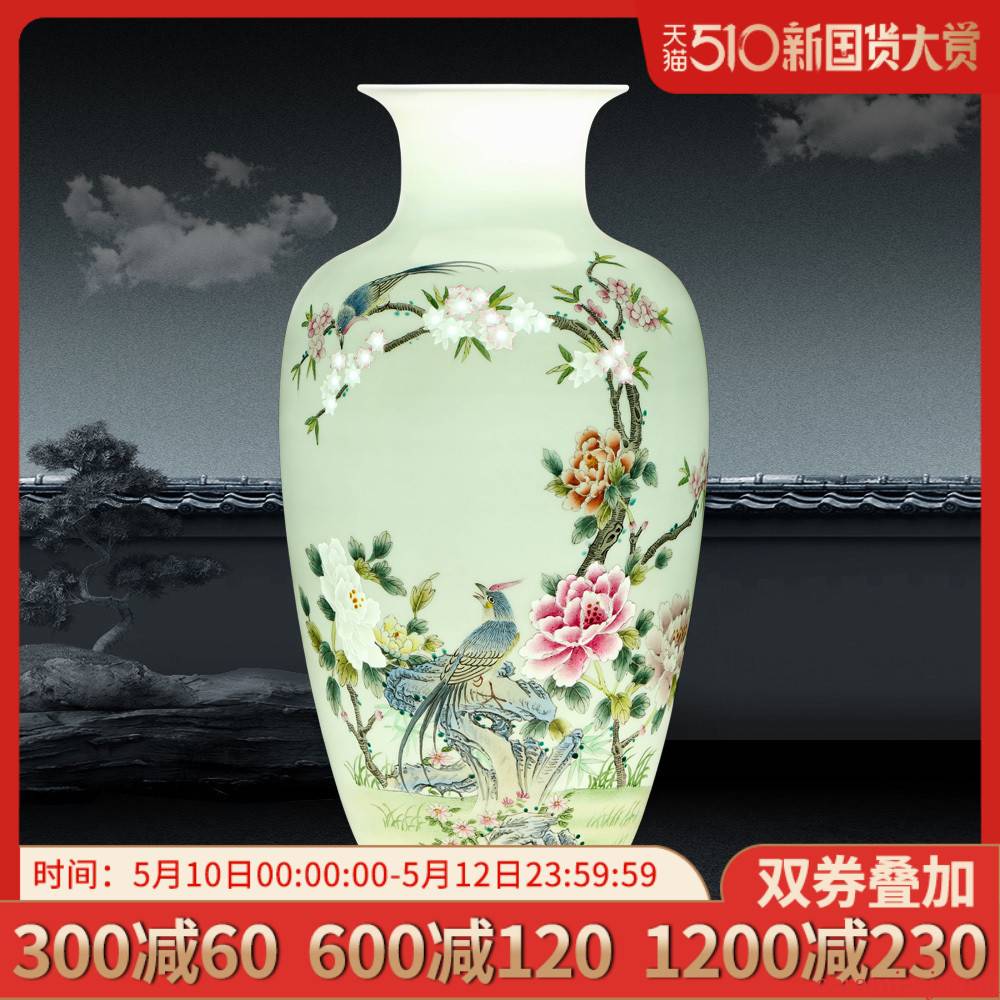 Jingdezhen hand - made vases, flower arranging new Chinese style household ceramics handicraft sitting room porch ark adornment furnishing articles