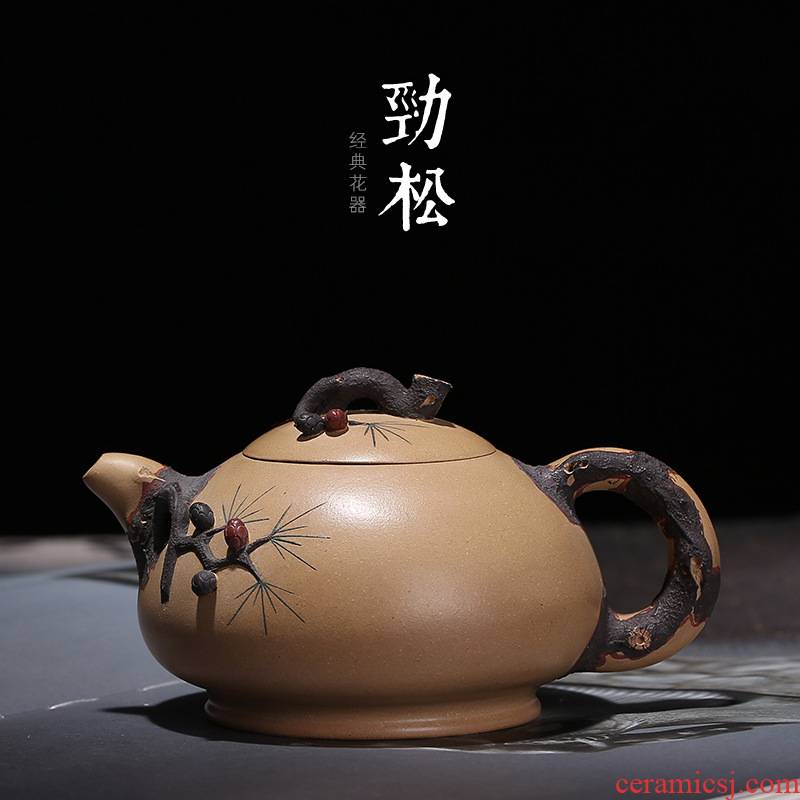 Undressed ore section of mud jinsong it chorale ink all hand wang fang craft teapot collection certificate matching little teapot