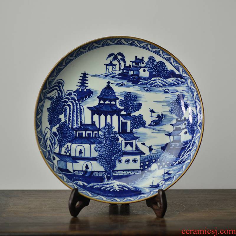 Offered home - cooked in hand to admire the blue and white porcelain plate compote jingdezhen hand archaize ceramic small meal plate pot bearing furnishing articles