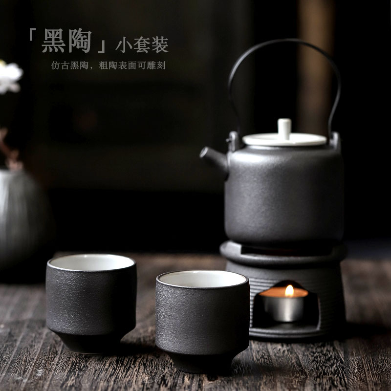 Japanese contracted kung fu tea set suit small set of modern ceramic tea tray was retro tea tea set household dry tea