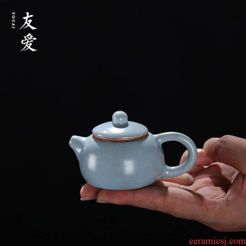 Love your up manually start the teapot to keep tea set single pot of small stone gourd ladle pot of household porcelain teapot