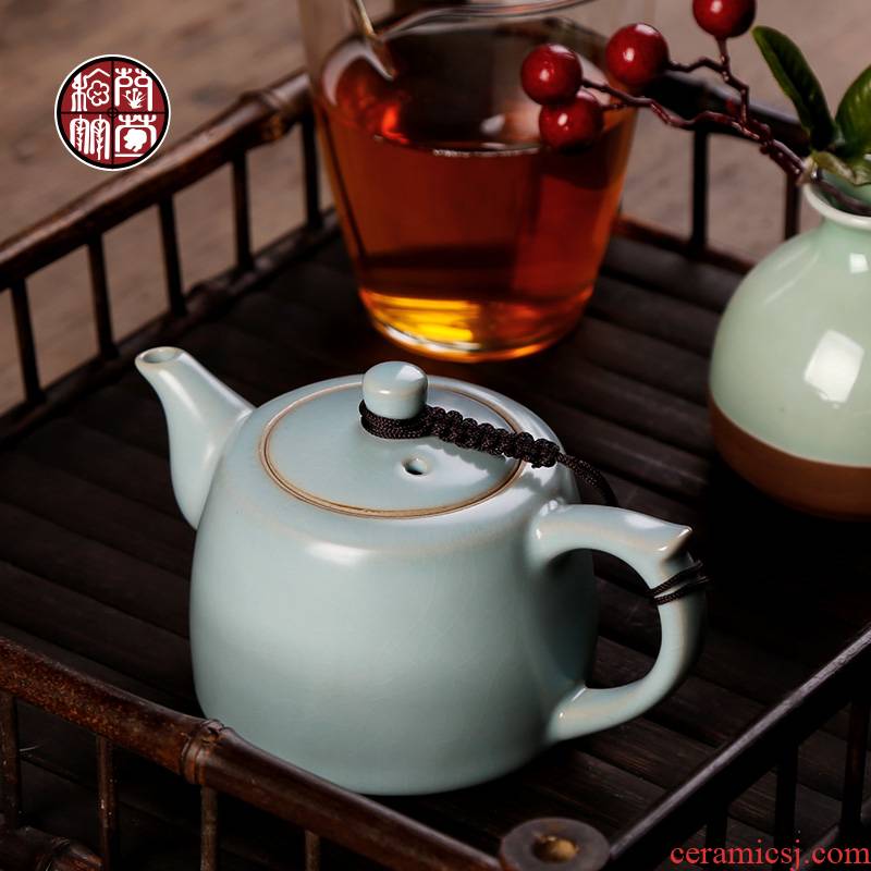 By patterns your up well bar cyan single pot pot day office little teapot ceramics single Chinese tea, black tea