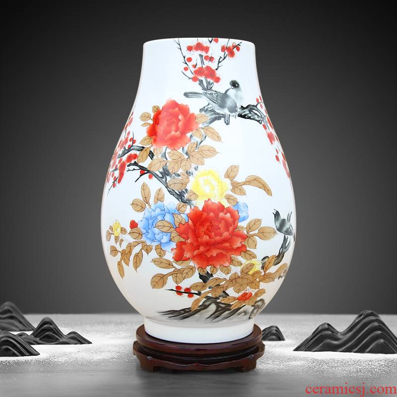 Jingdezhen porcelain large vase handicraft furnishing articles sitting room porch open office decoration porcelain decoration