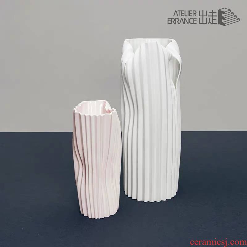 Official authorization flee Atelier Errance morandi color small design ceramic flower vase decoration