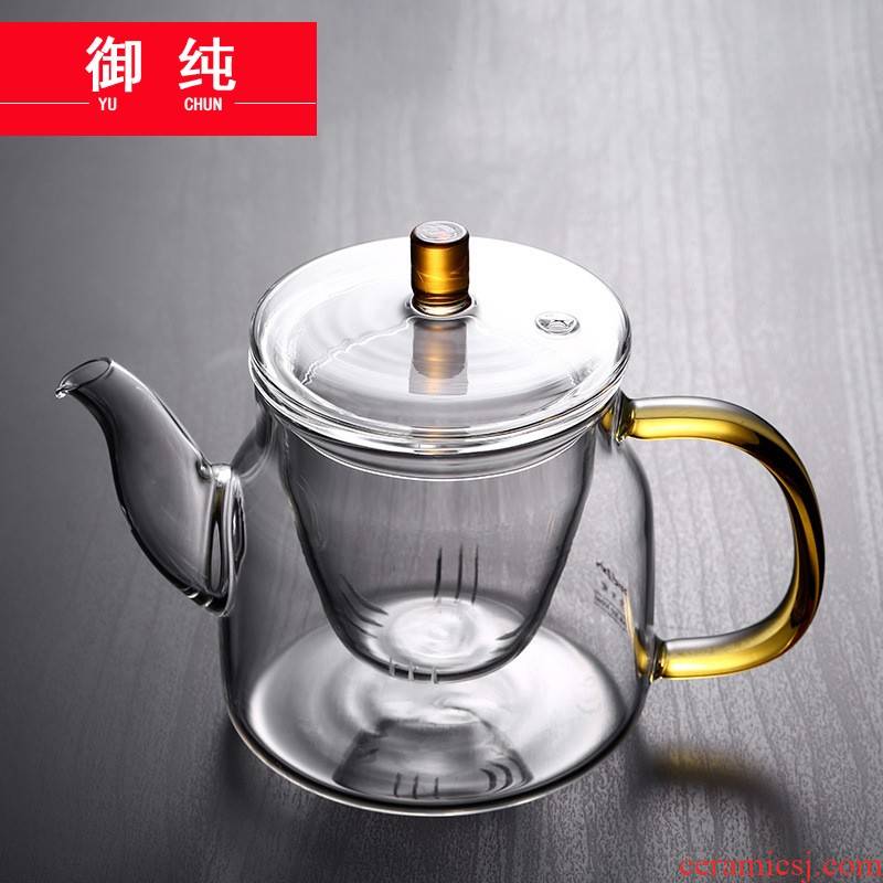 Royal pure teapot high temperature filter tea household glass tea kettle boil tea kungfu tea set