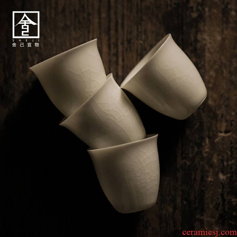 Japanese small household ceramic tea cups left up manual sample tea cup cup cup tea cup kung fu tea cups