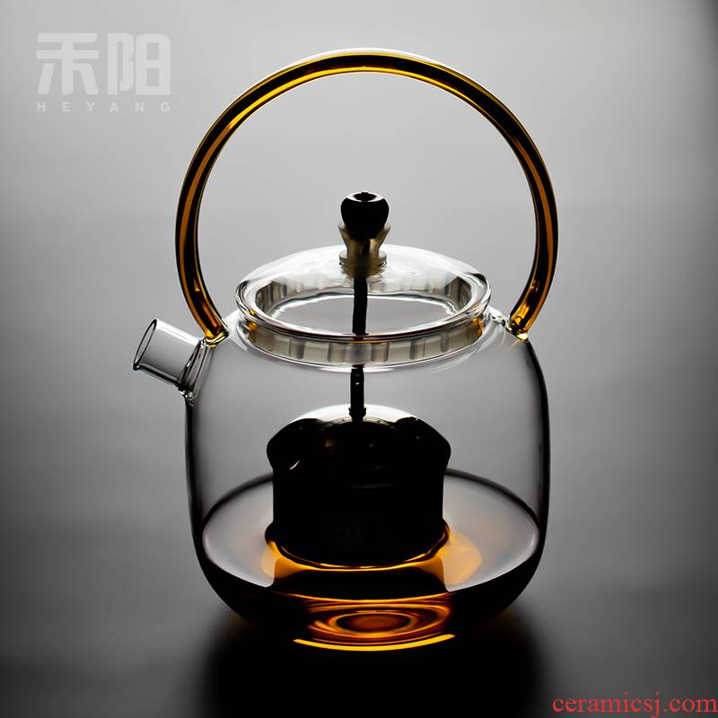 Send Yang heat - resistant glass rod boil tea is black tea pu - erh tea steam pot of cooked pot large girder
