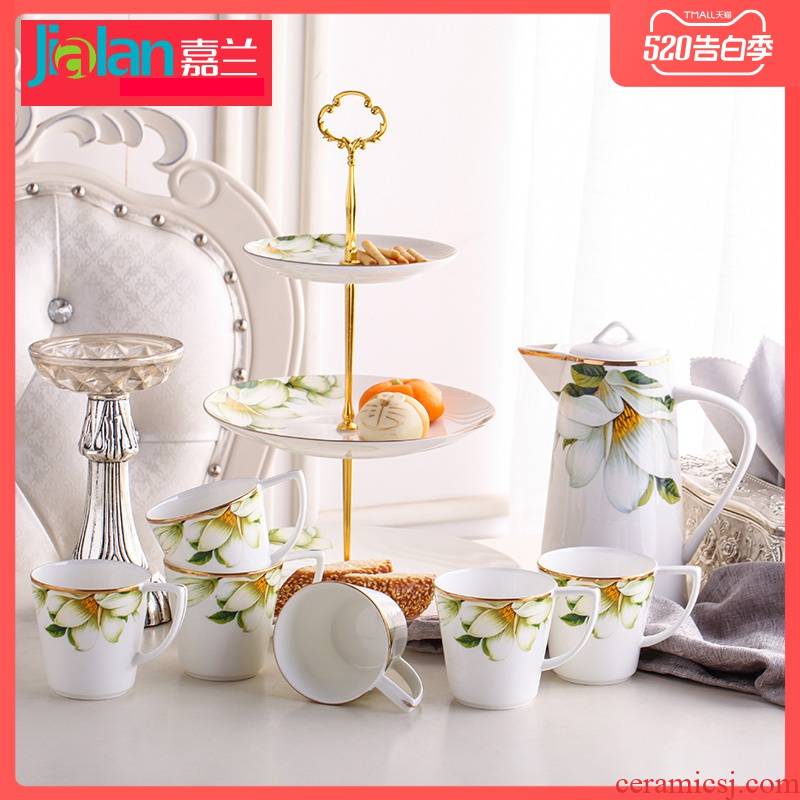 Garland ipads porcelain suit European contracted with creative household utensils cold hot water kettle of water cup five combinations